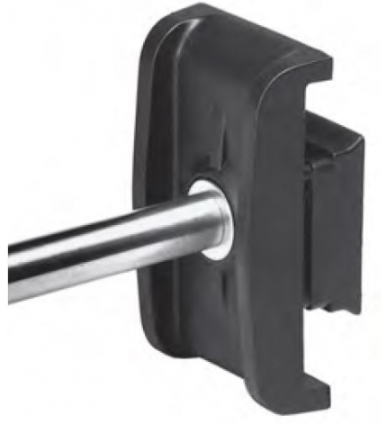 Mordaza para perfil lateral doble del Part. 247, con varilla inox. de 12 mm. - Part. 116