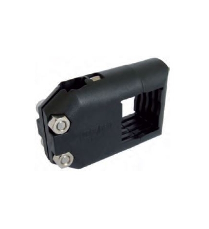 Mordaza en cruz para varilla redonda de 20 mm. y para tubo cuadrado de 40x40 mm. o redondo de 42,4 mm., sin manetas ni pomos ajustables - Part. 786