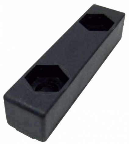 Pieza de fijación doble para perfil inox (para tornillería M-8)  - Part. 621