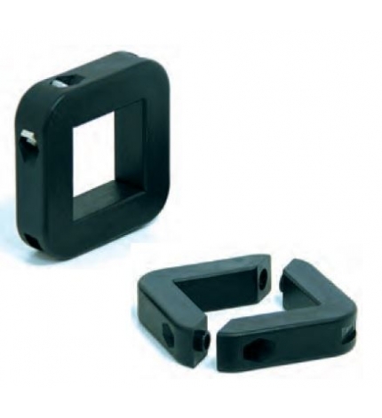 Anillo partido de fijación para eje cuadrado de 40 mm. en polipropileno negro -Part. 612