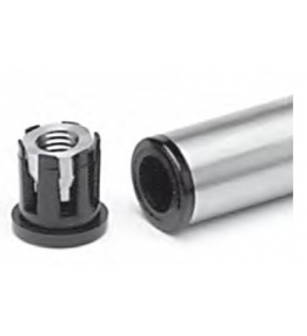 Tapón roscado para tubo redondo, M-8, diámetro ext.: 20 mm., diámetro interior: 17 mm., grosor tubo: 1,5 mm. - Part. 565