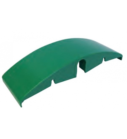 Zapata de retorno para deslizamiento de cadena en polietileno color verde, para eje de 20 mm. - Part. 153 (S0153684231N1)