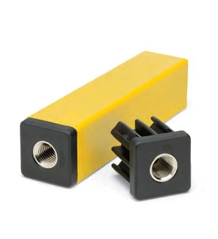 Tapón roscado para tubo cuadrado 30 (espesor 1,5), M-10 