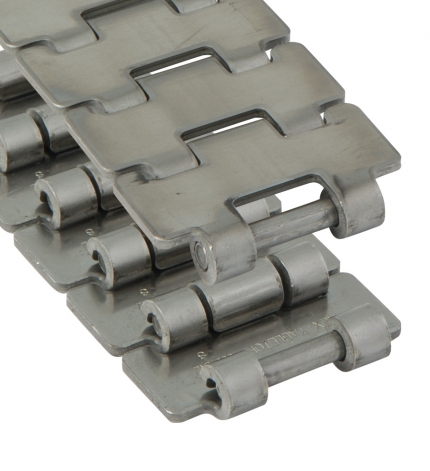 SSC512-K325 - Cadena de charnela recta en ac.inox. Al cromo-niquel, ancho de platillo: 82,5 mm., paso: 25,4 mm.