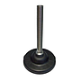 Pie regulable, base: 124 mm. en PA FV , M-20, espárrago en ac. inox. (tipo: 26), L=140 mm. - Part. 869